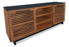 Wilder 68\" Traditional TV Stand with Storage and Cable Management for TVs up to 78\" – Dark Brown