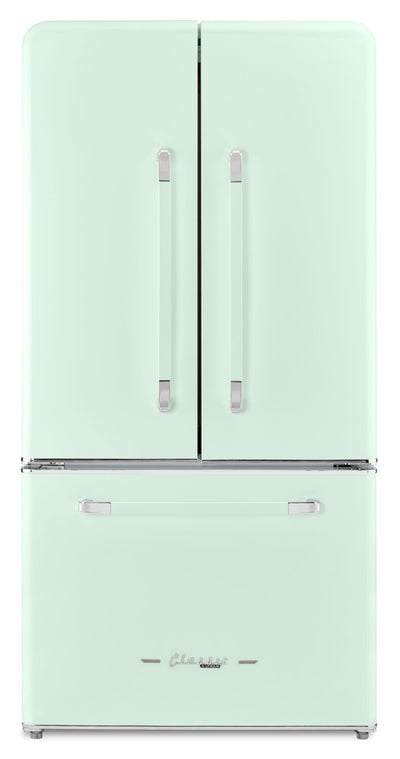 Classic Retro by Unique 36" 21.4 Cu. Ft. Counter-Depth Refrigerator - Summer Mint Green - UGP-595L LG AC | Réfrigérateur Classic Rétro par Unique de 36 po et de 21,4 pi3 de profondeur comptoir - vert menthe estival - UGP-595L LG AC | 595LLGAC