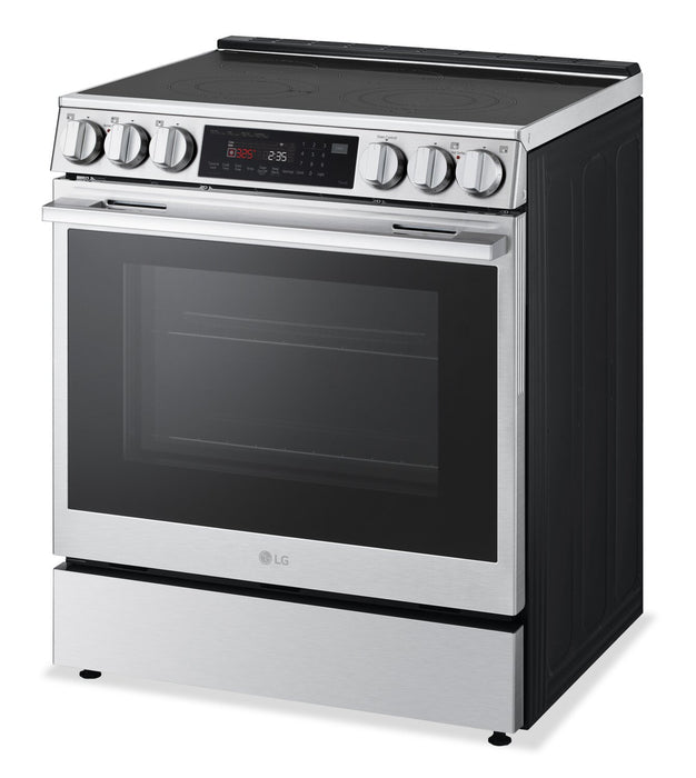 LG 6.3 Cu. Ft. Smart Electric Range with Air Fry – Fingerprint Resistant Stainless Steel - LSEL6335XE
