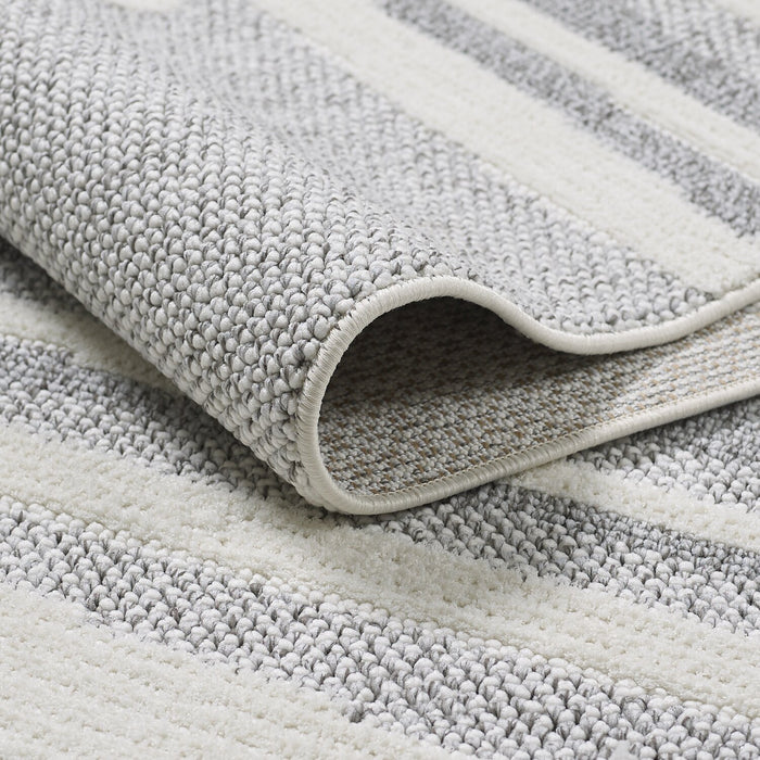 Rhodes Checkered Grey Area Rug - 7'11\" x 10'10\"