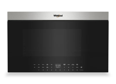 Whirlpool 1.1 Cu. Ft. Flush Over-the-Range Microwave with Air Fry - Stainless Steel - YWMMF7330RZ | Four à micro-ondes à hotte intégrée Whirlpool de 1,1 pi³ à installation affleurée avec friture à air - acier inoxydable - YWMMF7330RZ | YWMMF733