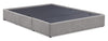 Amos Upholstered Storage Bed Base in Grey Fabric with 3 Built-in Drawers - Full Size