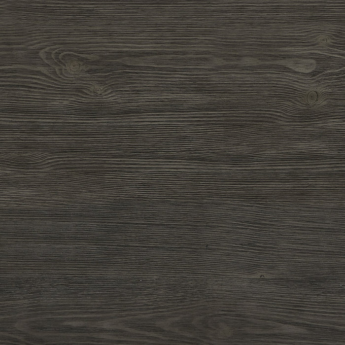 London 19\" Industrial End Table – Grey Wood Finish and Silvery Metal Legs