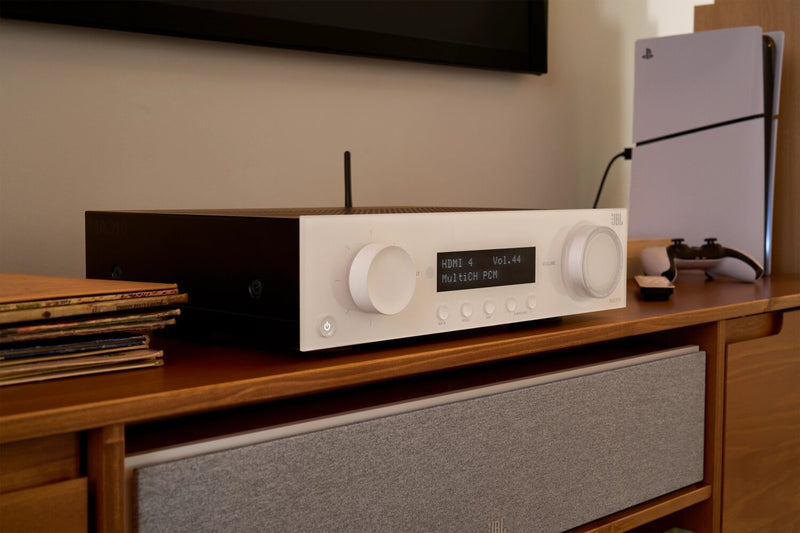 JBL MA310 5.2-Channel 4K AV Receiver - White (JBLMA310WHTAM)