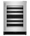 KitchenAid 24\" Undercounter Wine Cooler with Full-Extension – Stainless Steel - KUWR324SSB