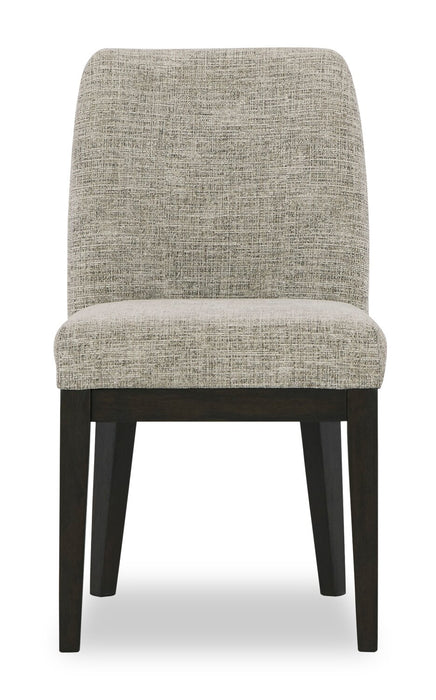 Metro 5pc Dining Set with Table & 4 Chairs; 72-90\"W Extension, Trestle Base - Brown