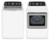 GE 4.9 Cu. Ft. Top Load Washer and 7.2 Cu. Ft. Electric Dryer with SaniFresh