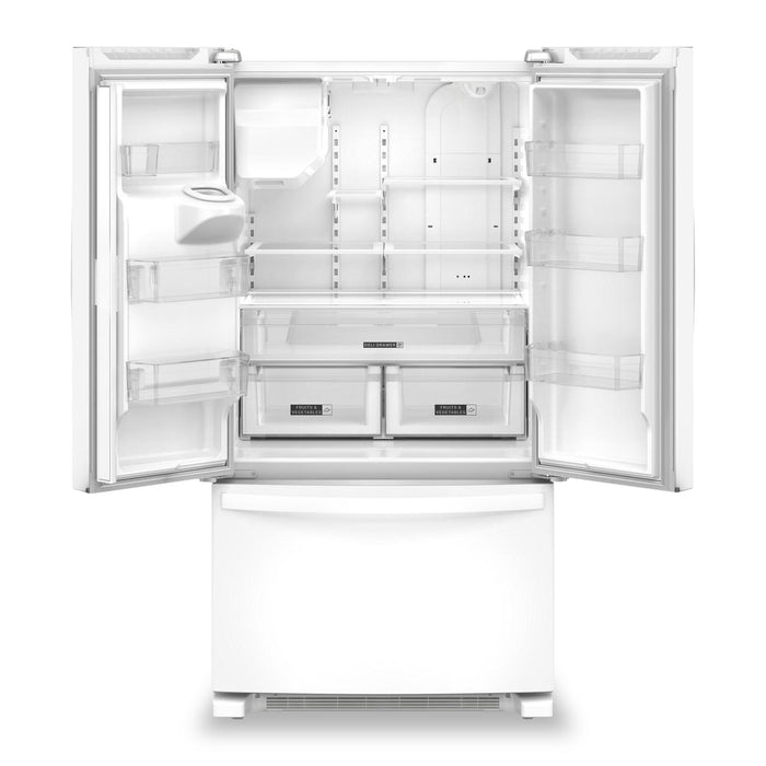Whirlpool 36\" 25 Cu. Ft. French-Door Refrigerator with Ice and Water Dispenser - WRFF3436RW