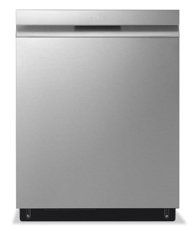 LG 24" 48 dBA Built-In Top-Control Dishwasher with QuadWash® - Smudge Proof Stainless Steel - LDPN45… | Lave-vaisselle encastré LG à 48 dBA de 24 po avec commandes sur le dessus et QuadWashMC - acier inox…