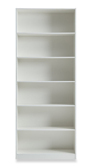 William 31.5\" 6-Shelf Bookcase - White