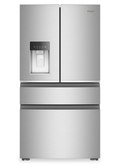 Whirlpool 36" 22 Cu. Ft. True Counter Depth French Door Refrigerator – Stainless Steel - WRMC7036RZ | Réfrigérateur Whirlpool de 22 pi3 et de 36 po de profondeur comptoir véritable à portes françaises - acier inoxydable - WRMC7036RZ
