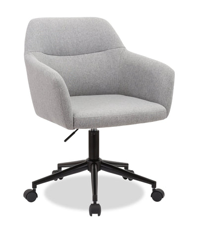 Stevie 23" Swivel Office Chair with Adjustable Height – Grey | Chaise de bureau pivotante Stevie de 23 po à hauteur réglable - grise