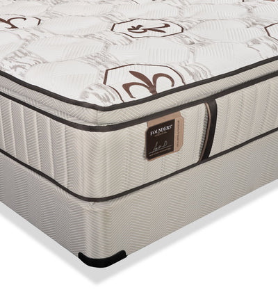 Stearns & Foster® Burnley Luxury Pillowtop Medium Queen Mattress Set | Ensemble matelas moyen luxueux à plateau-coussin Burnley de Stearns & Foster pour grand lit