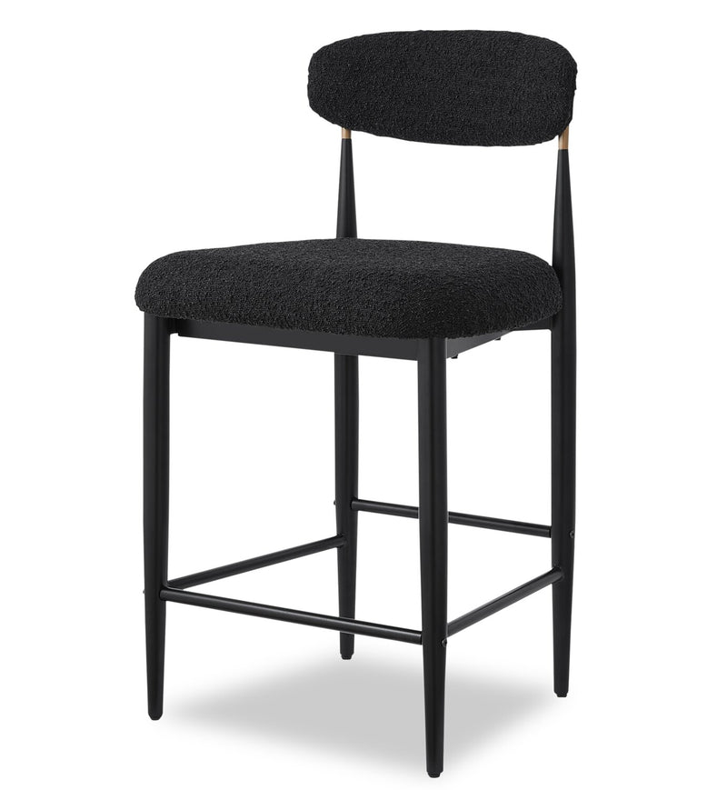 Kort & Co. Capri Counter-Height Stool with Boucle Fabric