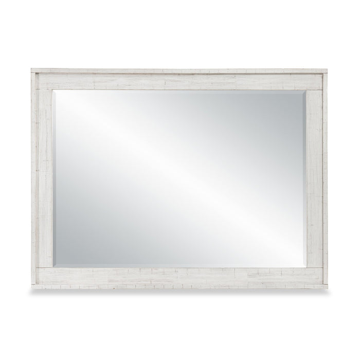 Haven 5pc Bedroom Set with Panel Bed, Dresser & Mirror, White - Queen Size