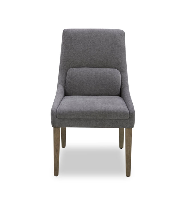 Clay Dining Chair with Polyester Fabric - Pewter Grey