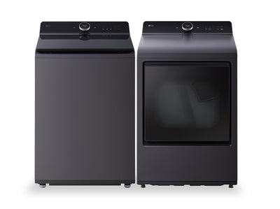 LG 6.3 Cu. Ft. Top-Load Washer with ezDispense™ and 7.3 Cu. Ft. Electric Dryer with EasyLoad™ | Laveuse à chargement par le haut LG 6,3 pi³ avec eZDispense et sécheuse électrique LG 7,3 pi³ avec porte EasyLoad | LGTL8600