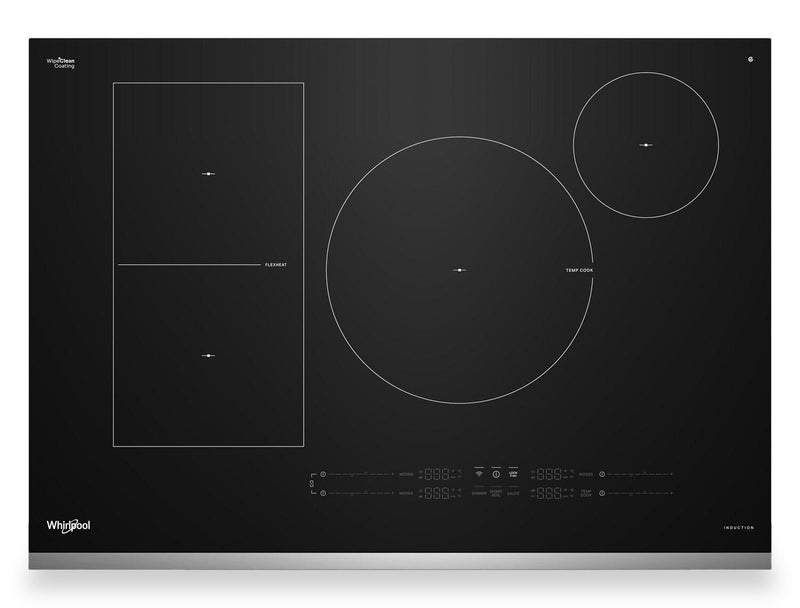 Whirlpool 30\" 4-Element Induction Cooktop - Stainless Steel - WCIT7530SS