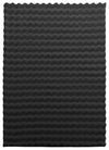 Faux Fur Bubble Dark Grey Area Rug with Memory Foam Backing - 5' x 7'
