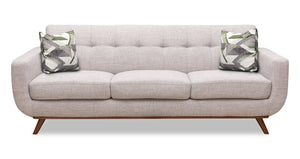 Freeman Linen-Look Fabric Sofa - Dove