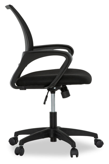 Sealy® Raven 25.2” Adjustable Ergonomic Office Chair with Mesh Padding - Black