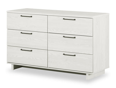 Everley 6-Drawer Dresser, 51.25"W - White | Commode Everley de 51,25 po (L) à 6 tiroirs - blanche