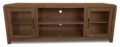 Garrison 72" Modern TV Stand with Storage and Cable Management for TV’s up to 80" – Dark Brown | Meuble pour téléviseur moderne Garrison de 72 po avec rangement et système de gestion des câbles pour téléviseurs jusqu’à 80 po - brun foncé