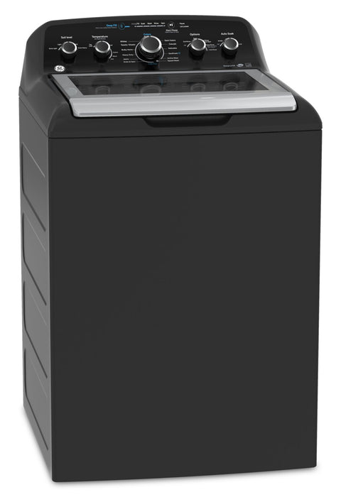 GE 4.9 Cu. Ft. Top Load Washer and 7.2 Cu. Ft. Electric Dryer – Diamond Grey