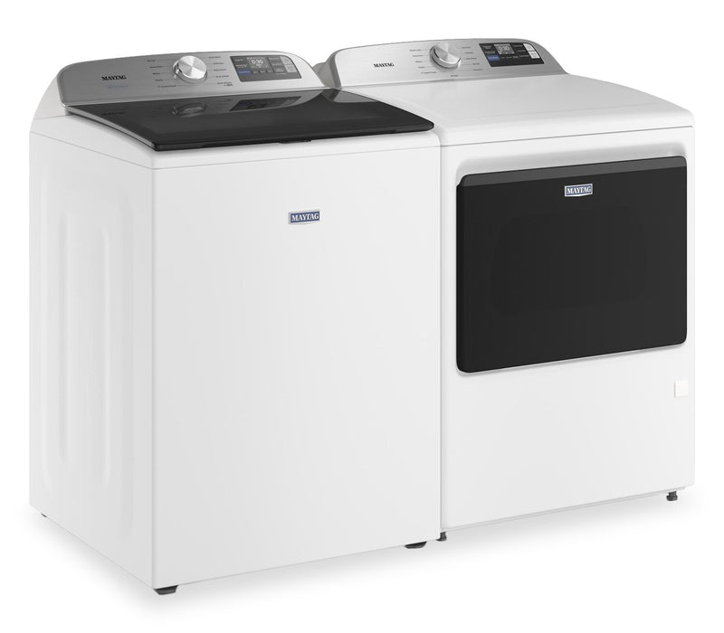 Maytag 6.0 Cu. Ft. Smart Top-Load Washer and 7.4 Cu. Ft. Electric Dryer – White