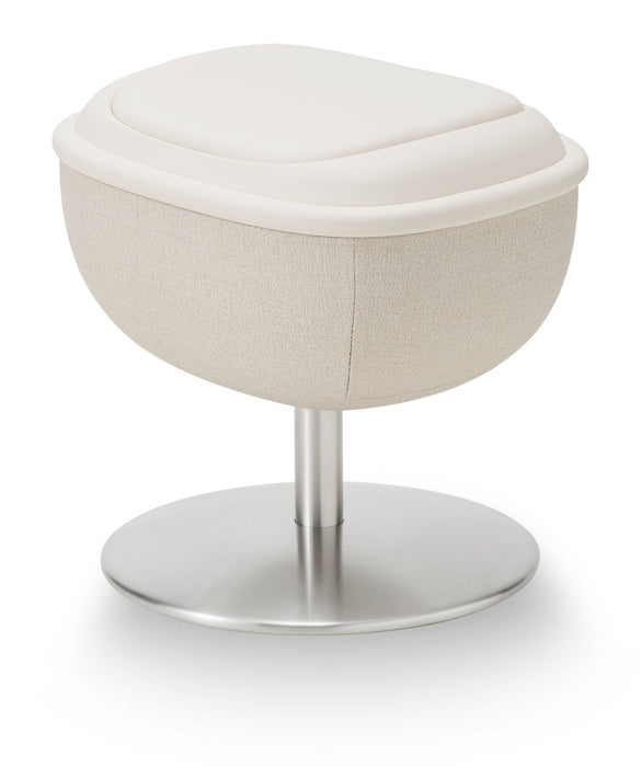 LG 29.6\" Leather-Look Fabric Reclining Massage Chair with Matching Ottoman - Beige