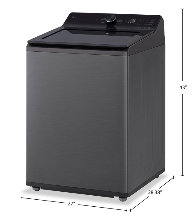 LG 5.8 Cu. Ft. Smart Top-Load Washer with EasyUnload™ and AI Sensing - Platinum Black - WT8200CL