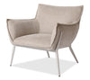 Tori 32.68\" Fabric Accent Chair with Metal Frame - Sand