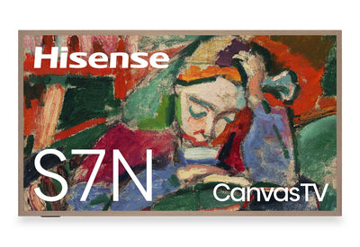 HISENSE 85" CanvasTV QLED 4K UHD Smart Google TV (85S7N) - 2024 Model | Téléviseur intelligent QLED HISENSE QD6QF CanvasTVMC UHD 4K de 85 po avec Google TVMC (85S7N) - modèle 2024