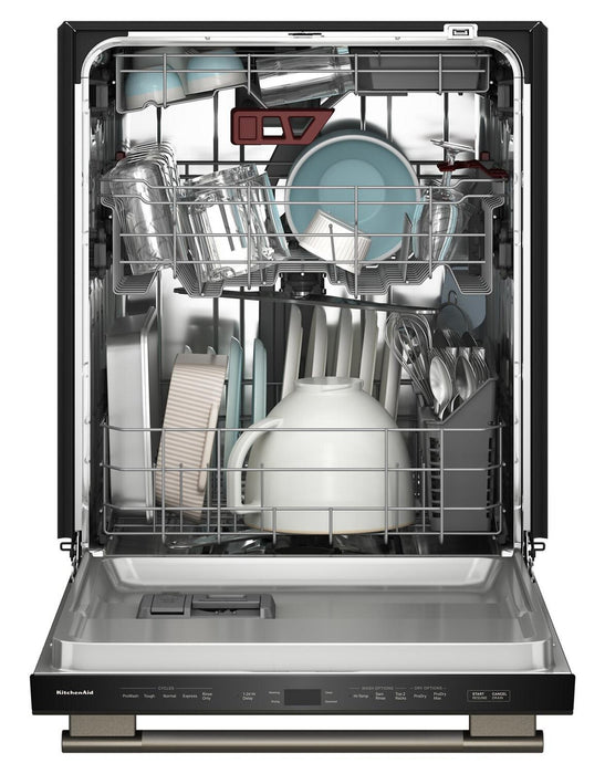 KitchenAid 24\" 41 dBA Dishwasher with Third Level Jet Rack – Black Ore - KDTS324SBE