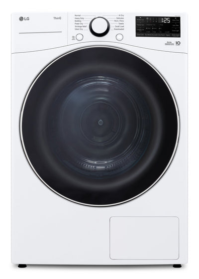 LG 7.8 Cu. Ft 6-Motion DirectDrive® Dryer with Heat Pump – White - DLHC3602W | Sécheuse LG de 7,8 pi3 avec technologie 6MotionMC, moteur DirectDriveMD et pompe à chaleur - blanche - DLHC3602W