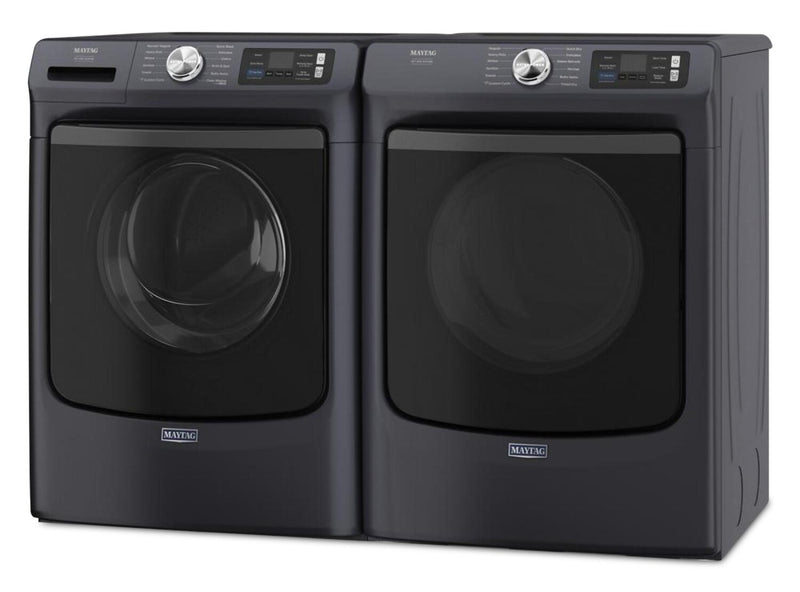 Maytag 5.8 Cu. Ft. Pet Pro Smart Front-Load Washer and 7.4 Cu. Ft. Gas Dryer - Midnight Steel