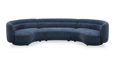 Davvero 3-Piece Sectional - Navy | Sofa sectionnel Davvero 3 pièces - bleu marine