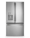 GE 36\" 20.6 Cu. Ft. Counter-Depth French-Door Refrigerator - Stainless Steel - GYE21JYMFS
