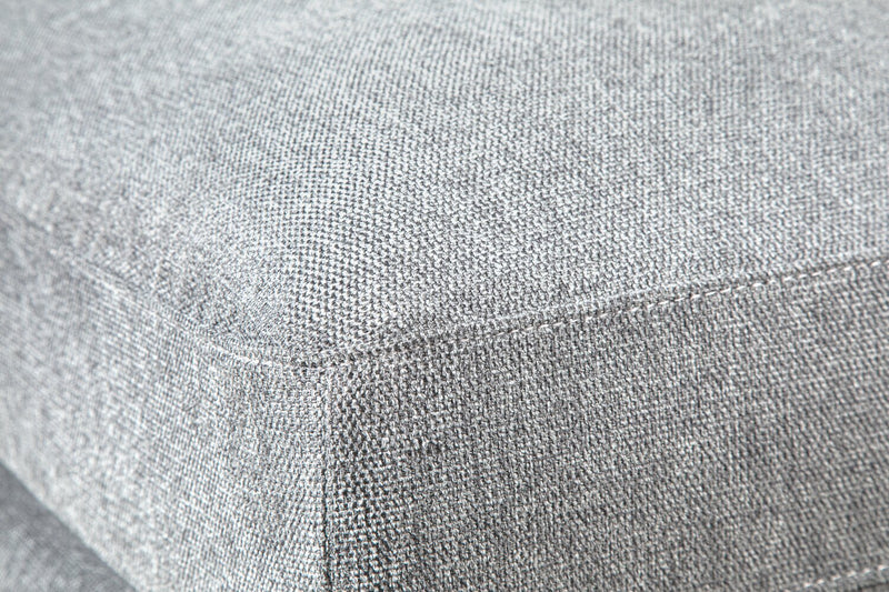 Scott Living Evolve Modular 4-Piece Linen-Look Fabric Sectional with Feather Down Cushions - Grey