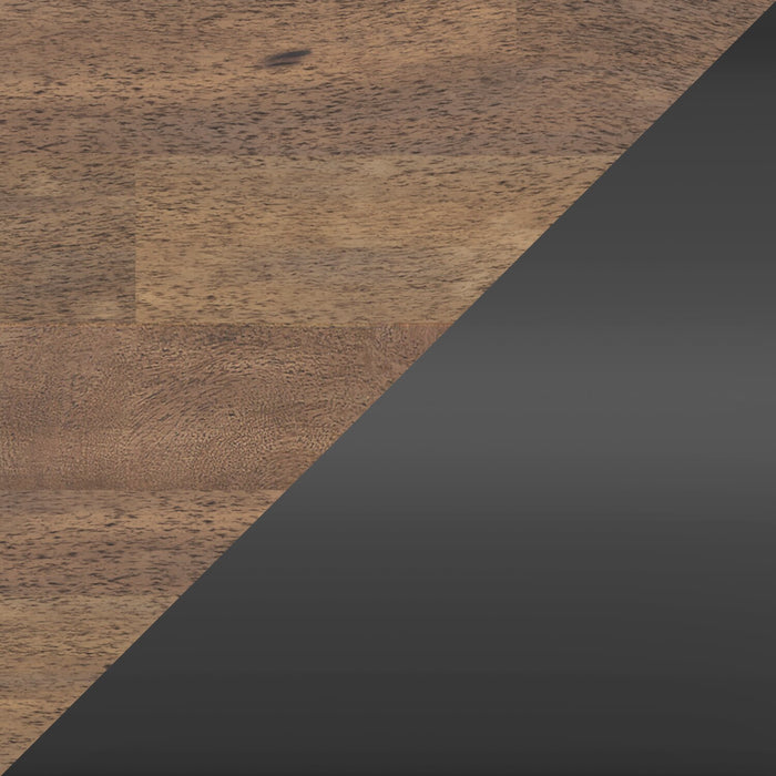 Raven 7pc Dining Package with 60-78\"W Extension Table & 6 Chairs - Two-Tone Black & Brown