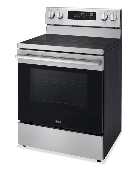 LG 6.3 Cu. Ft. Smart Electric Range with Air Fry - Stainless Steel - LREN6323YE