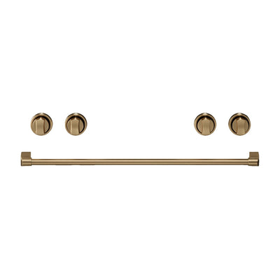 Thor Kitchen Handle and Knob Set for 36” Range in Brushed Bronze - CKA-RE36-BRZ | Ensemble de poignées et de boutons Thor Kitchen bronze brossé pour cuisinière de 36 po - CKA-RE36-BRZ | RE36KBRZ
