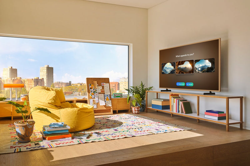 SAMSUNG 65\" LS03F The Frame with Vision AI QLED 4K UHD Smart TV (QN65LS03FAFXZC) - 2025 Model