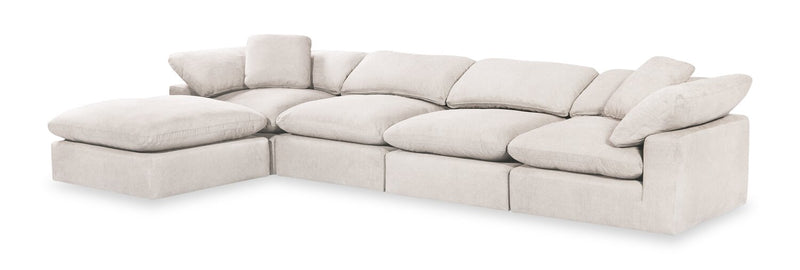 Cube - Linen 5 Piece Modular Sectional