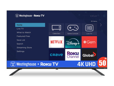 Westinghouse 55" 4K UHD Roku Smart TV | Téléviseur intelligent Westinghouse UHD 4K de 55 po avec Roku TVMC