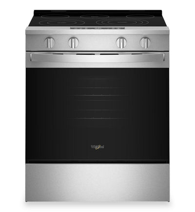 Whirlpool 30" 5.3 Cu. Ft. Electric Range with Air Cooking – Fingerprint Resistant Stainless Steel - YWSES5030SZ | Cuisinière électrique Whirlpool de 30 po avec cuisson à air - acier inoxydable résistant aux traces de doigts - YWSES5030SZ