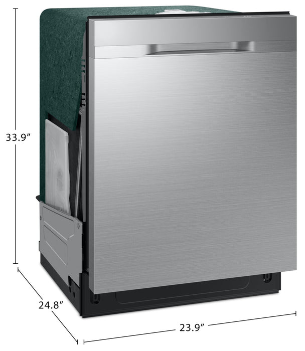 Samsung 24\" 48 dBA 5500 Series Top-Control Dishwasher with Third Rack - DW80DG5500SRAA