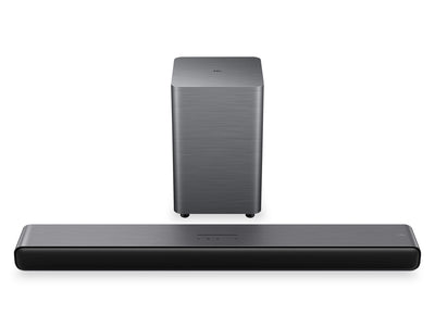 TCL 2.1 CH Bluetooth Dolby Atmos DTS Virtual:X Soundbar with Wireless Subwoofer (S55H) | Barre de son TCL à 2.1 canaux avec Bluetooth, Dolby AtmosMD, DTS Virtual:XMC et caisson d’extrêmes graves sans fil (S55H)