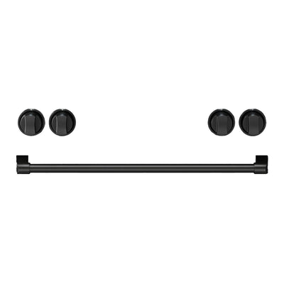 Thor Kitchen Handle and Knob Set for 30” Range in Black - CKA-RG30-BLK | Ensemble de poignées et de boutons Thor Kitchen noir pour cuisinière de 30 po - CKA-RG30-BLK | RG30KBLK