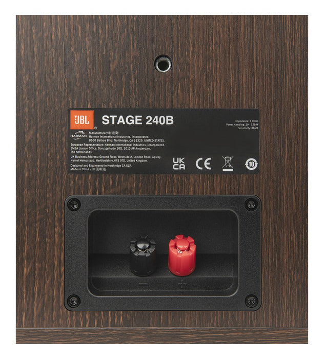 JBL Stage 240B 2-Way 4.5\" Bookshelf Loudspeaker Pair - Black (JBL240BBLK)